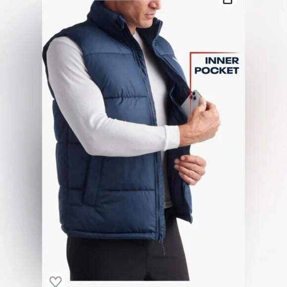 Reebok Men's Black Puffer Vest/NWT/XL - Picture 4 of 16